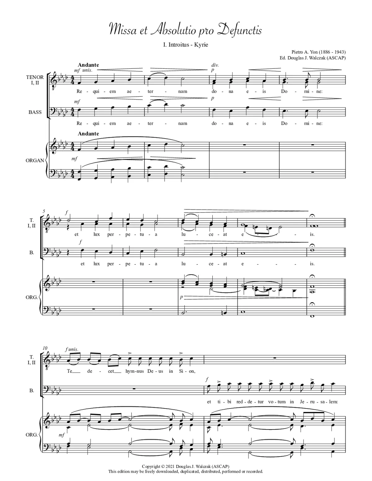 Missa et Absolutio pro Defunctis - Page 1