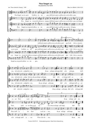 Nun fanget an, ein guts Liedlein zu singen