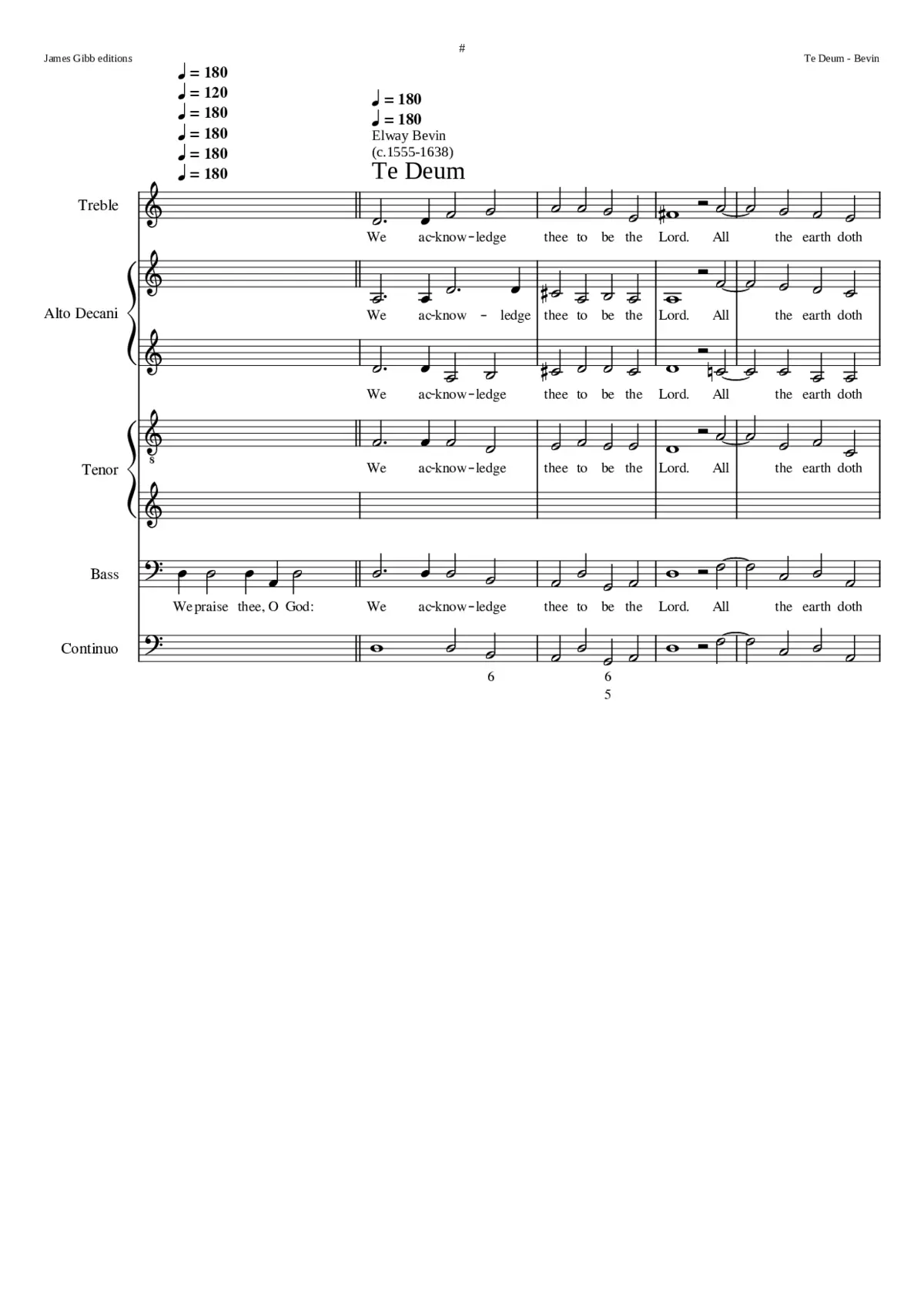 Te Deum - Page 1