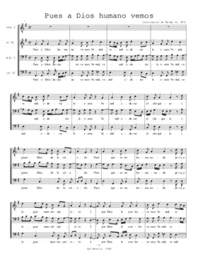Pues a Dios humano vemos