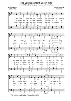 The Lord ascendeth up on high