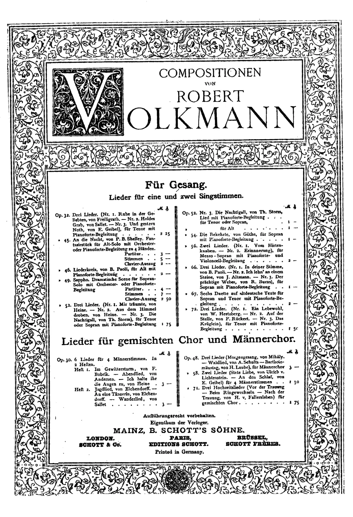 2 Lieder für Mezzo Sopran, Cello und Piano - Page 1