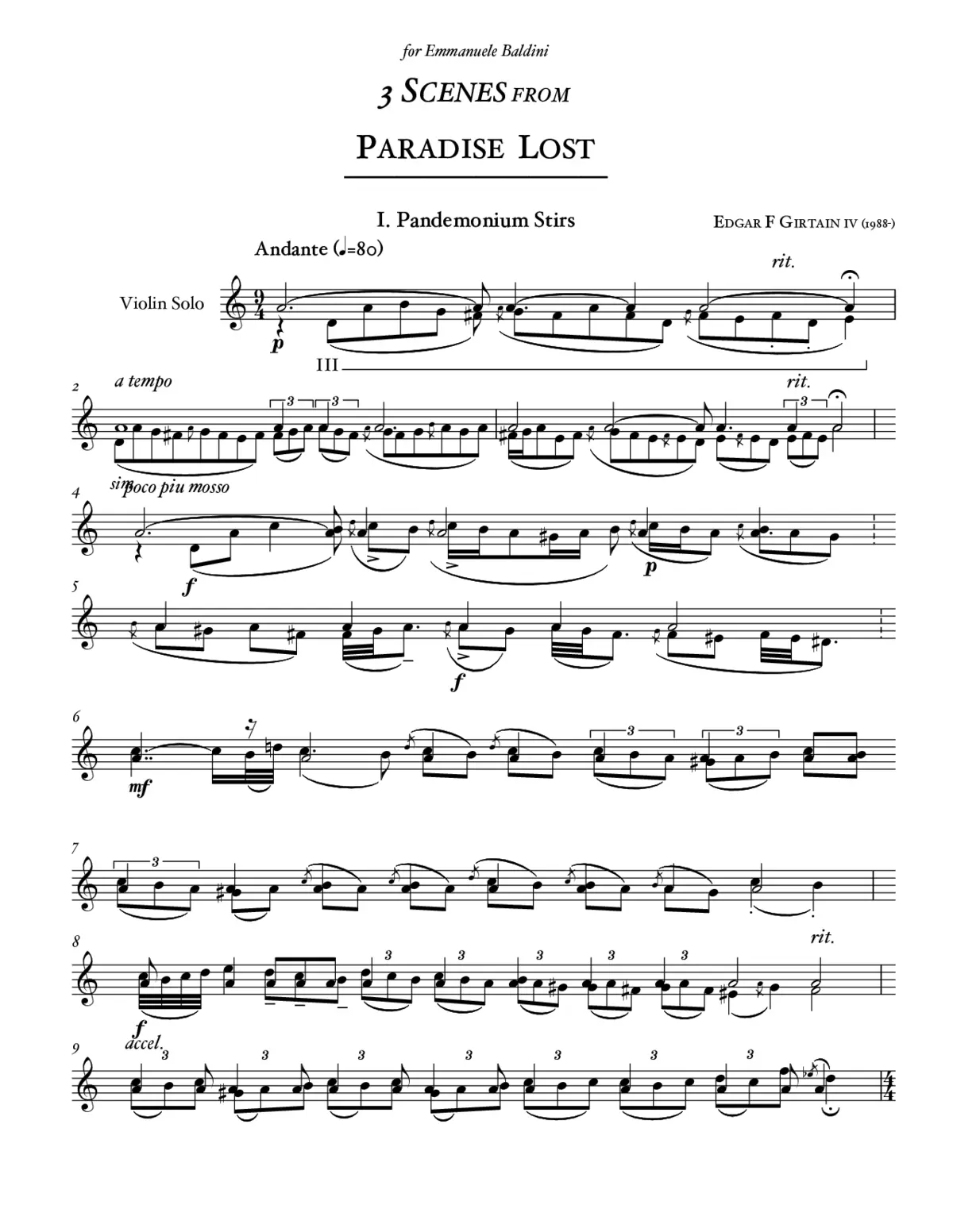 3 Scenes from "Paradise Lost" - Page 1