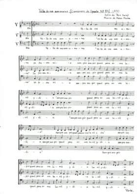 Vella de vos son amoros