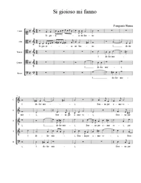 Si gioioso mi fanno