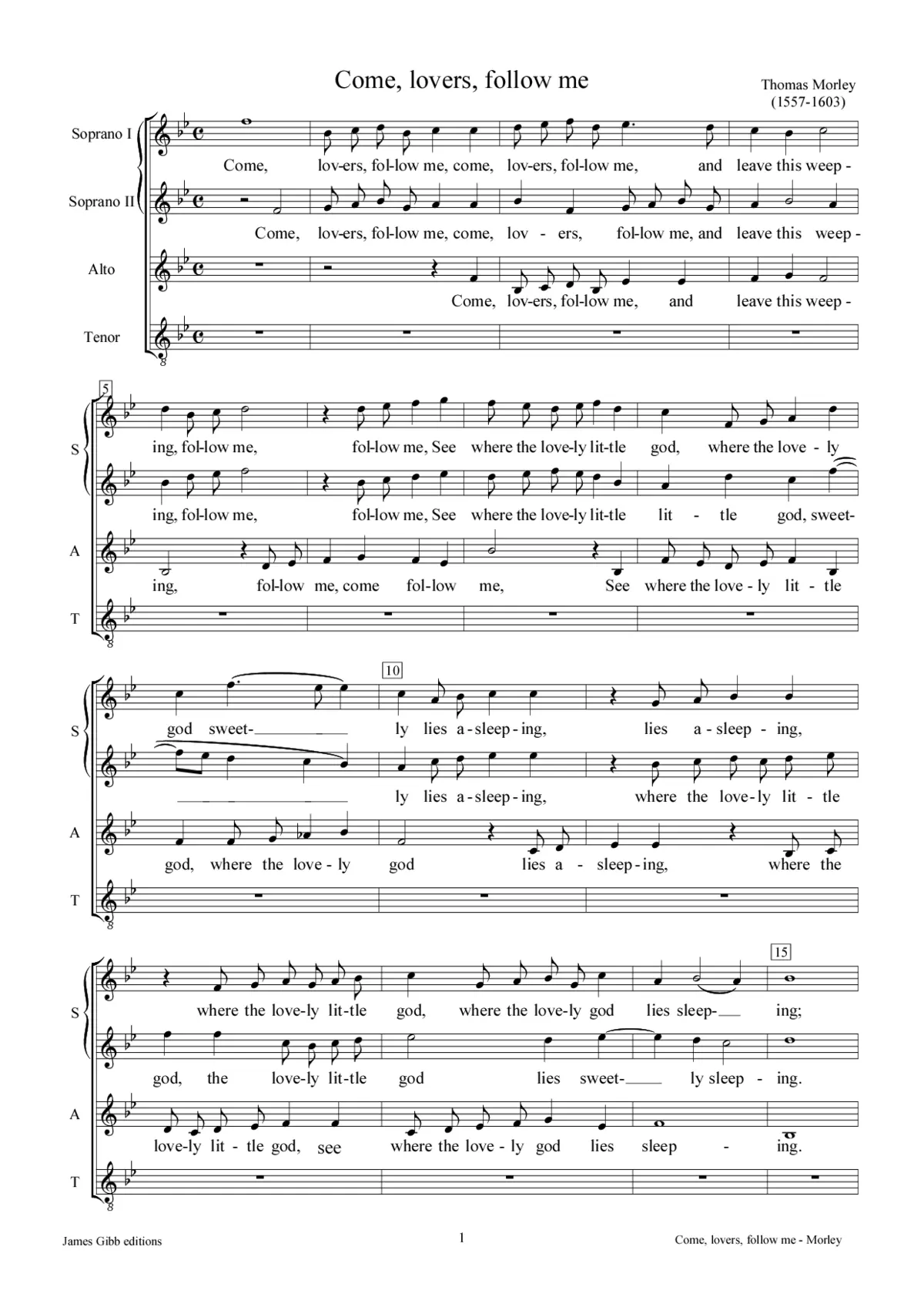 Come, lovers, follow me - Page 1
