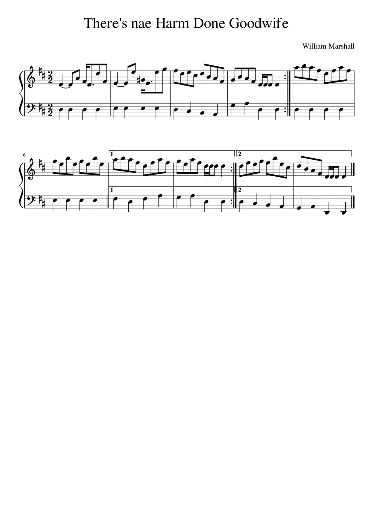 There's nae Harm Done Goodwife - Page 1