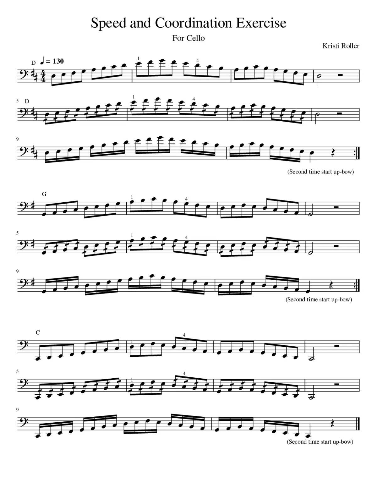 Speed and Coordination Exercise - Page 1