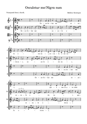 Osculetur me/Nigra sum