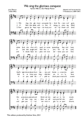 We sing the glorious conquest II