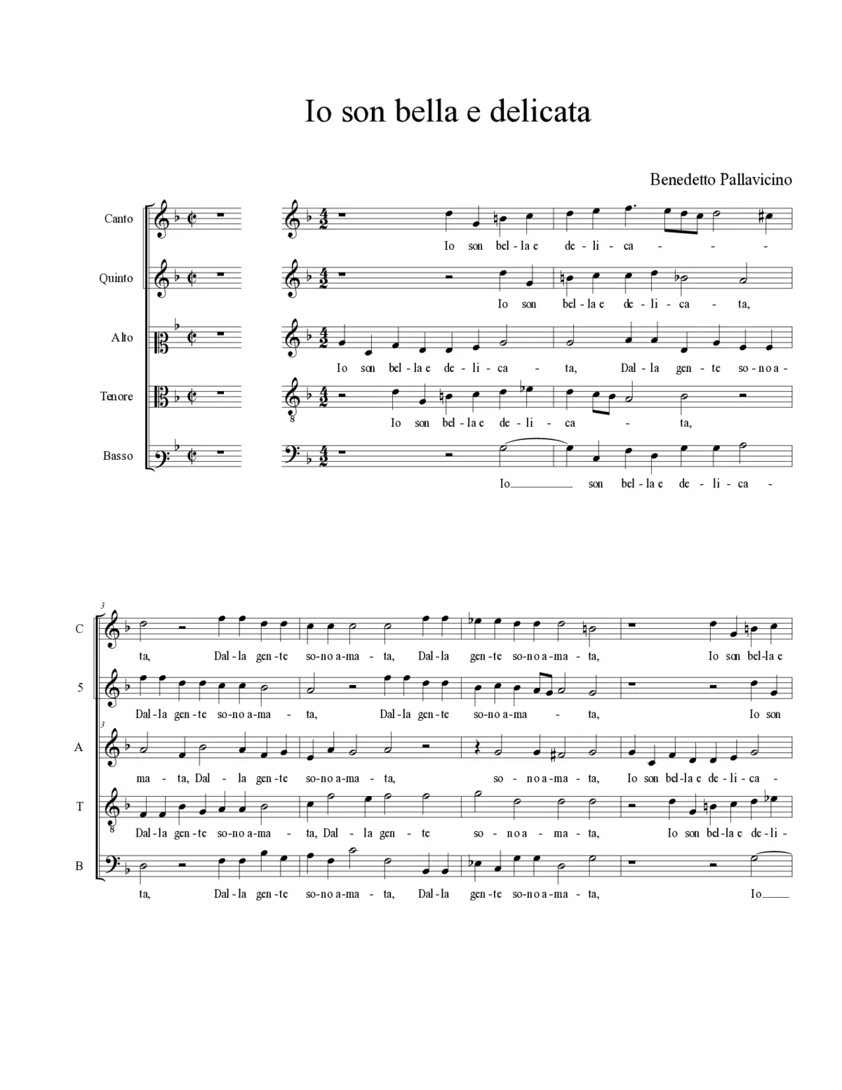 Io son bella e delicata - Page 1