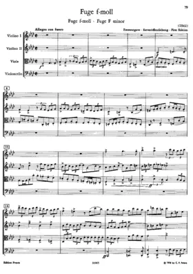 Fugue in F minor for String Quartet