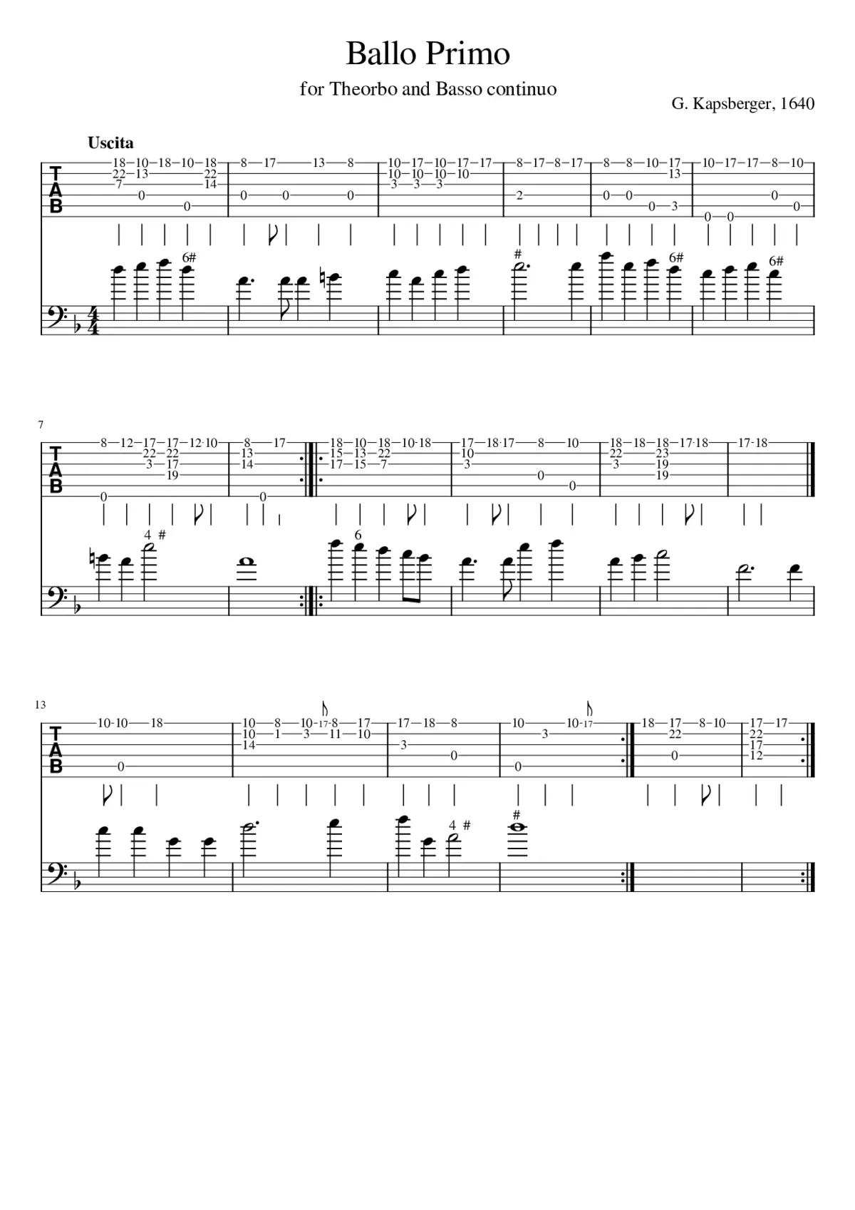 Ballo Primo - Page 1