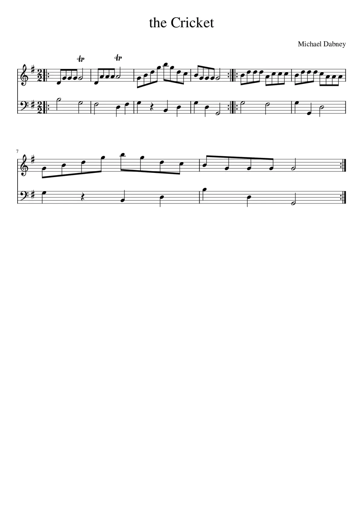 The Cricket - Page 1