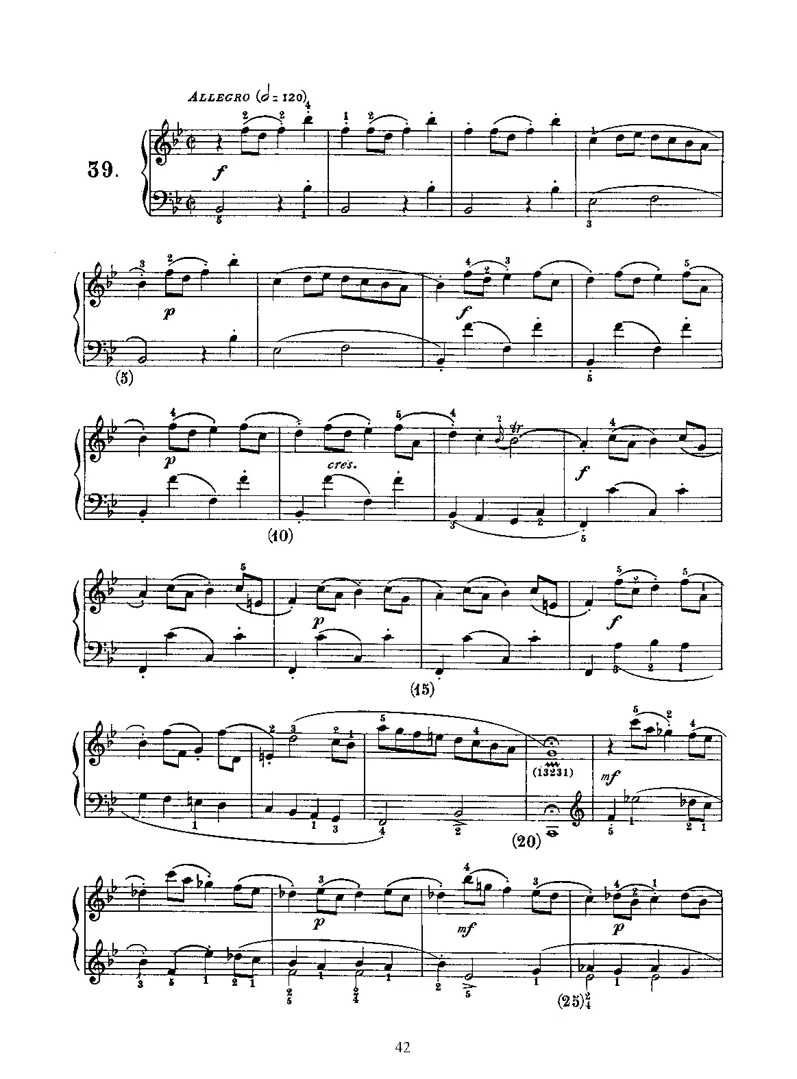 Keyboard Sonata in B-flat major - Page 1