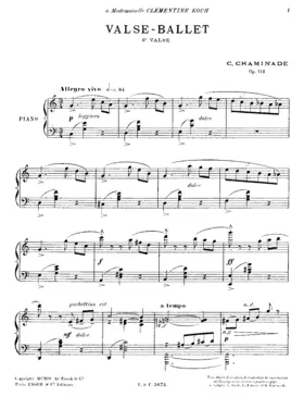 Valse-ballet, Op.112