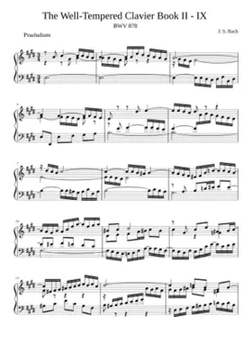 Prelude and Fugue in E major BWV 878