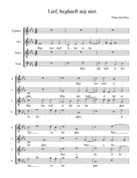Lief, begheeft mij niet