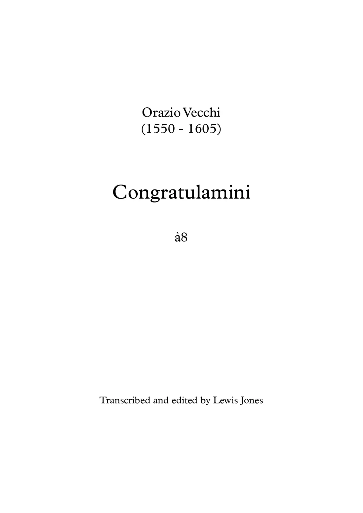 Congratulamini a 8 - Page 1