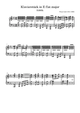 Klavierstück in Es-Dur