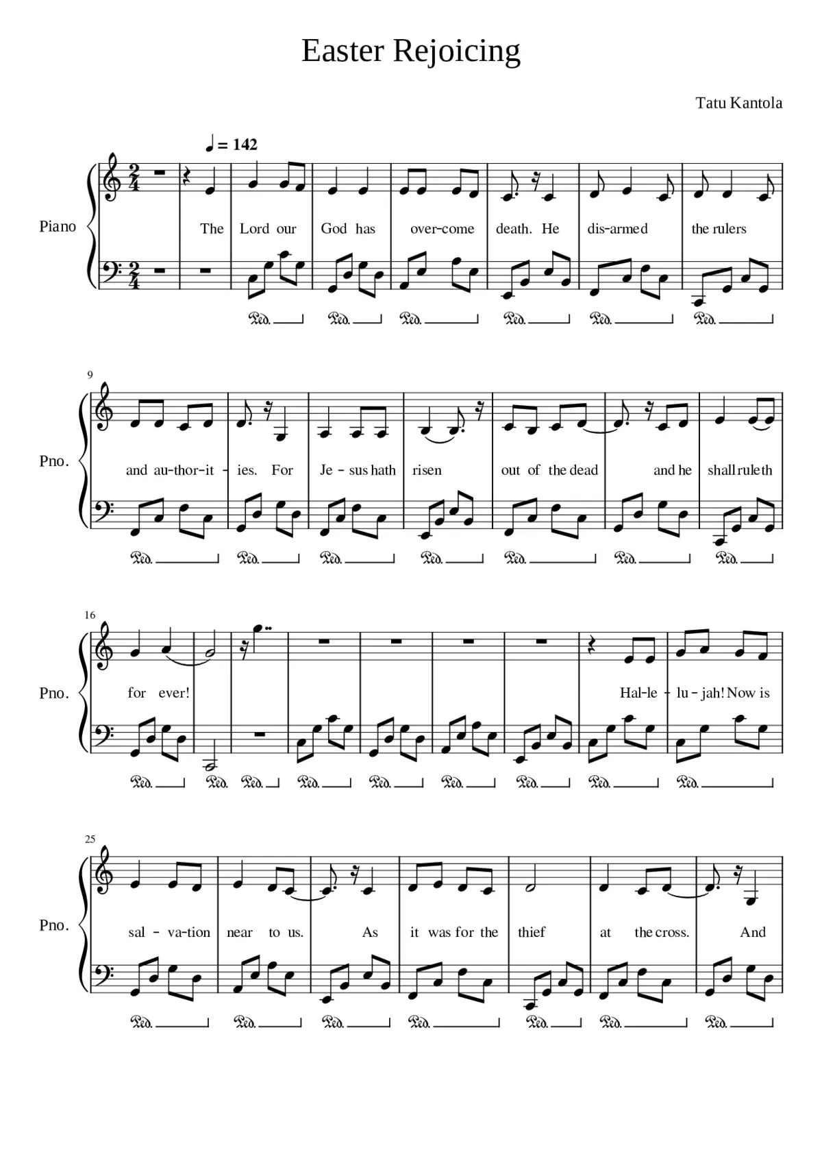 Easter Rejoicing - Tatu Kantola - Page 1