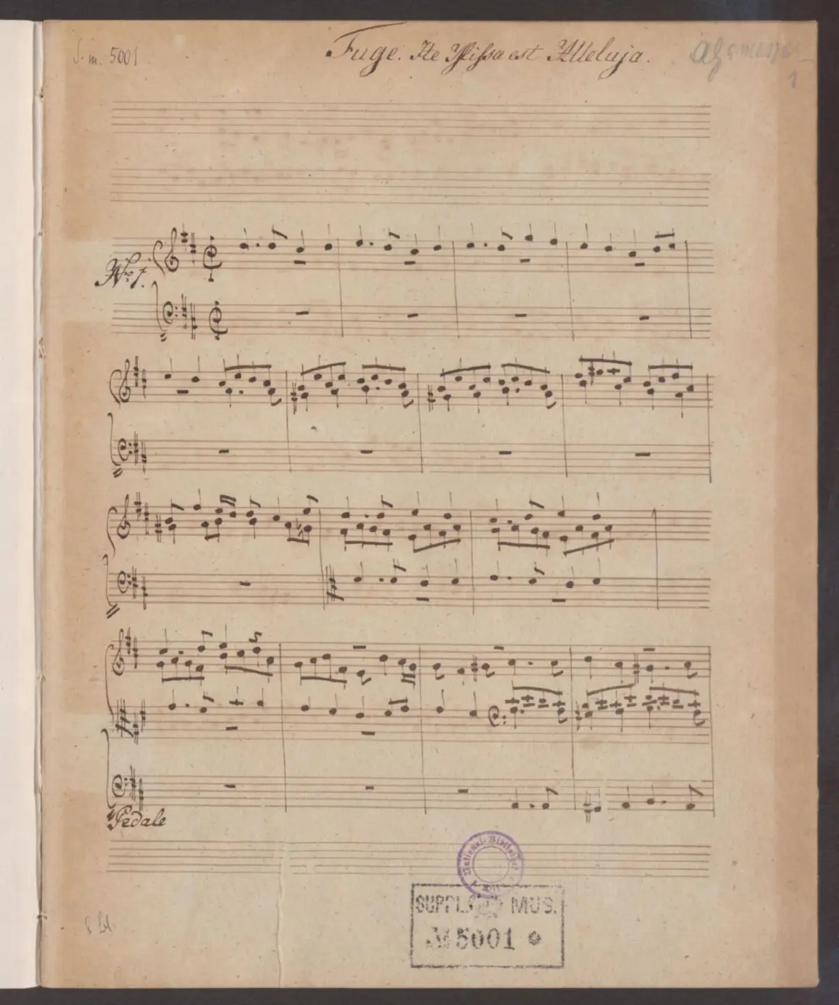 3 Fugues - Page 1