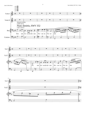 Herr nun lässest du deinen Diener SWV 352