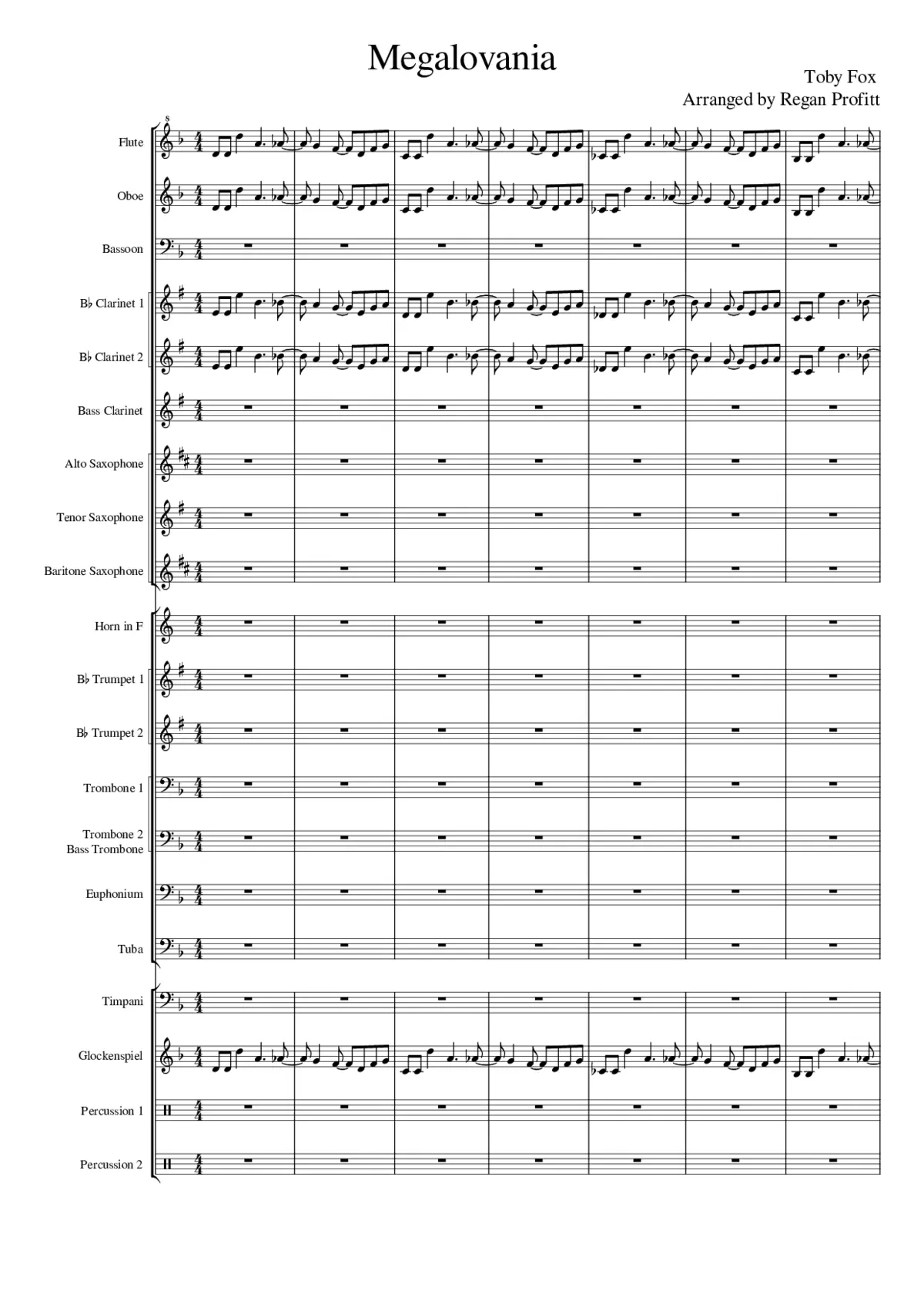 Megalovania - Page 1