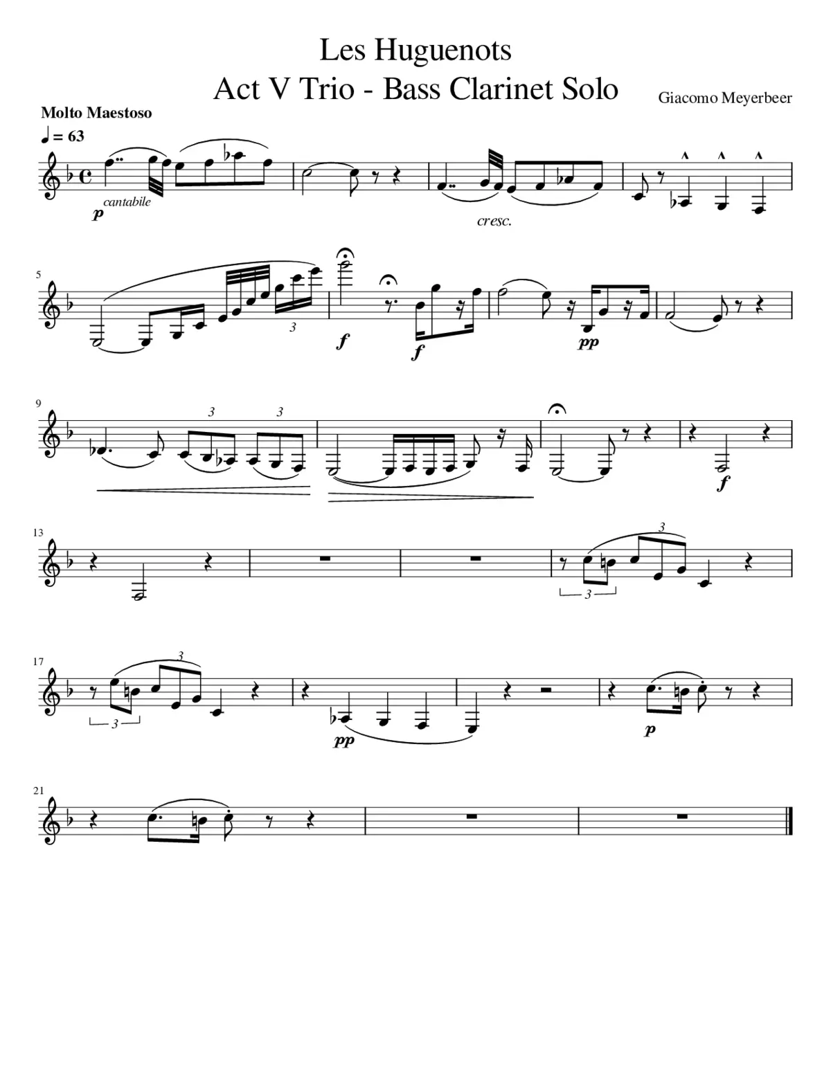 Clarinet Solos - Page 1
