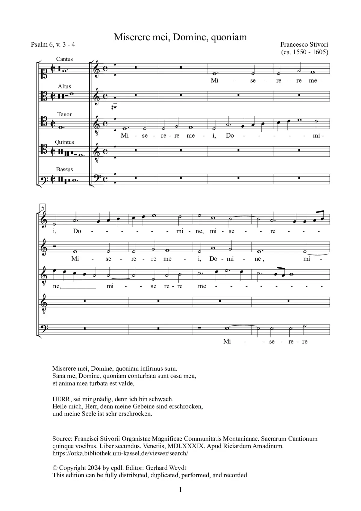 Miserere mei, Domine, quoniam - Page 1