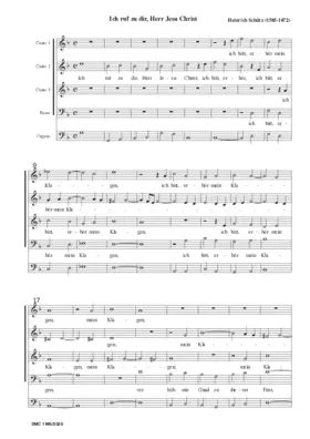 Ich ruf zu dir, Herr Jesu Christ, SWV 326