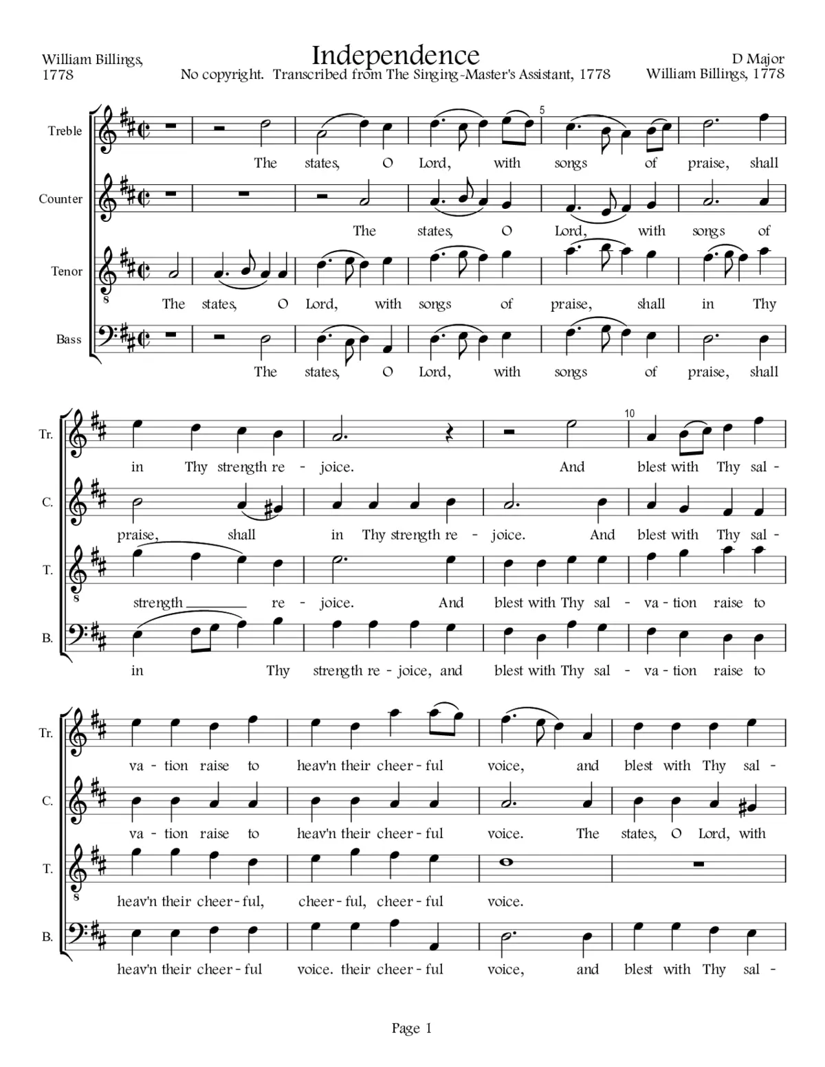 Independence - Page 1