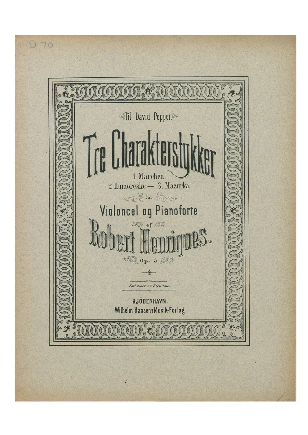 Tre charakterstykker - Page 1