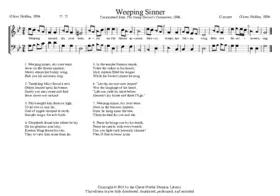 Weeping Sinner