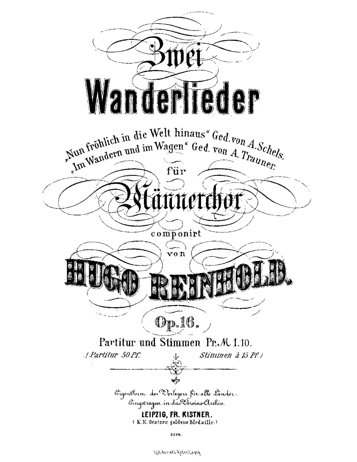 2 Wanderlieder für Männerchor - Page 1