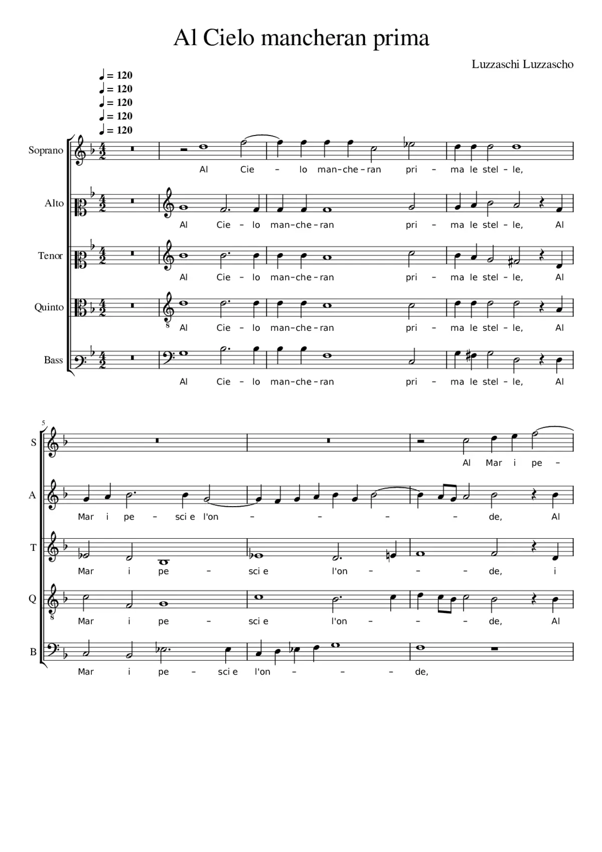 Al Cielo mancheran prima - Page 1