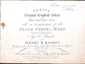 12 Original English Glees