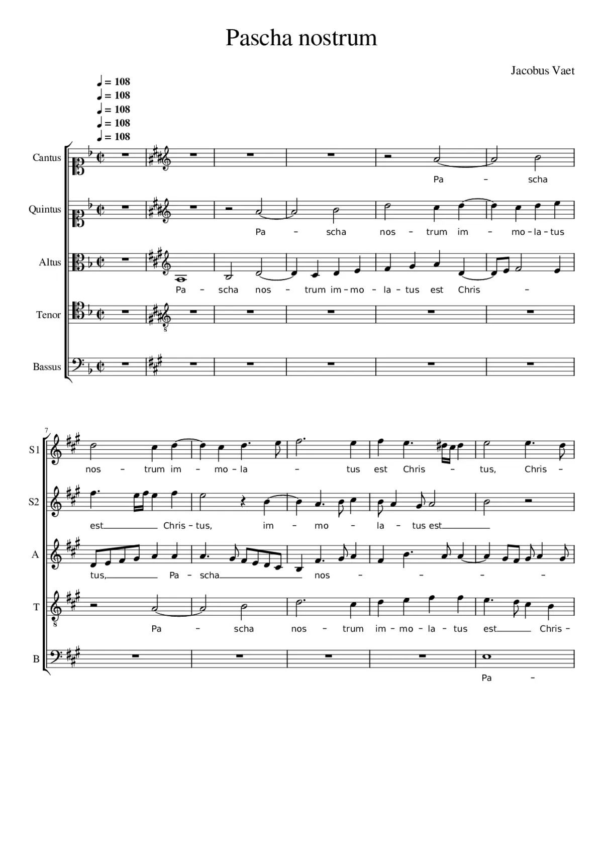 Pascha nostrum immolatus est Christus - Page 1