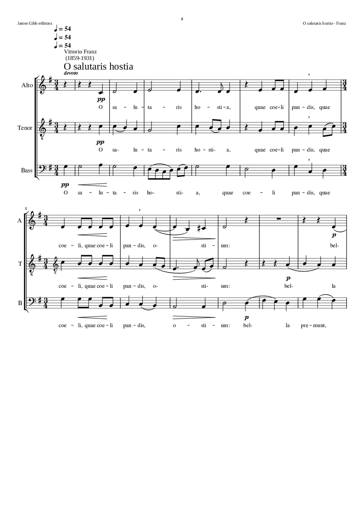 O salutaris hostia - Page 1