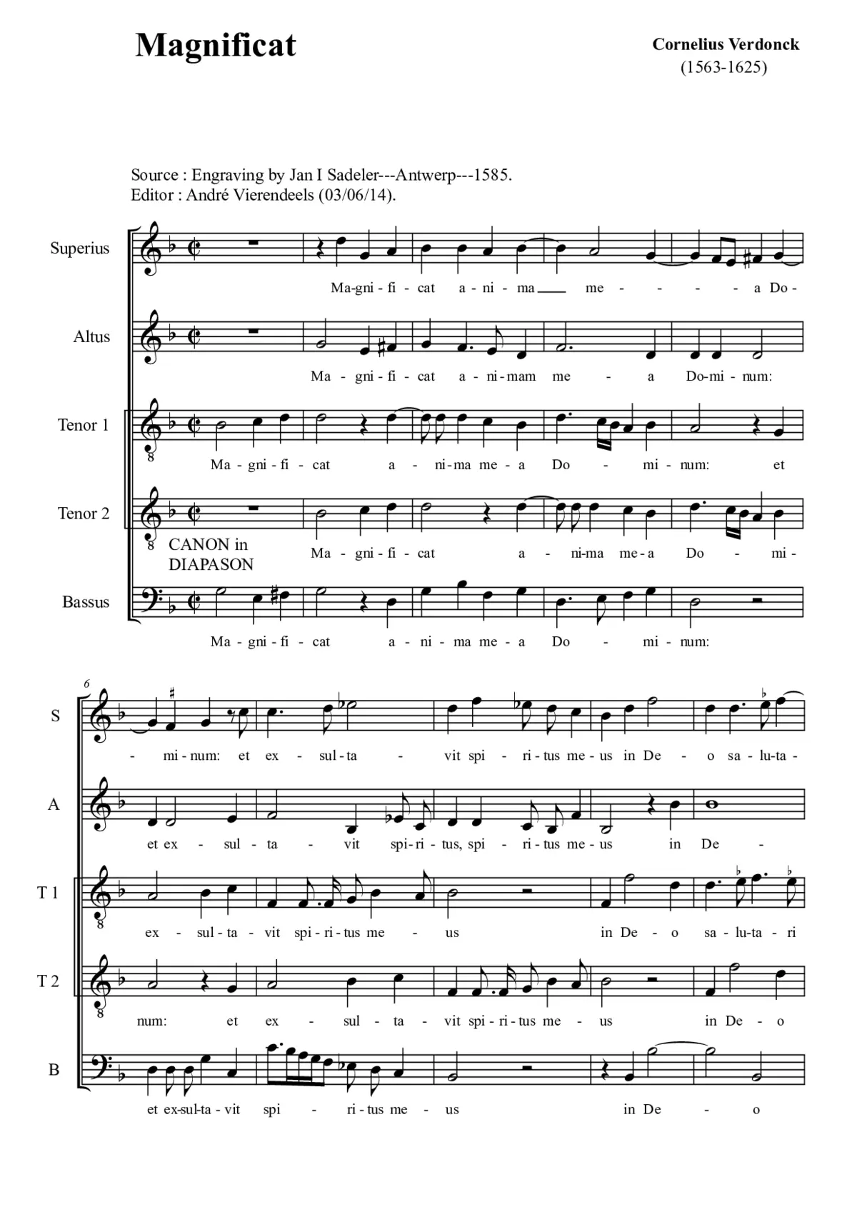 Magnificat - Page 1