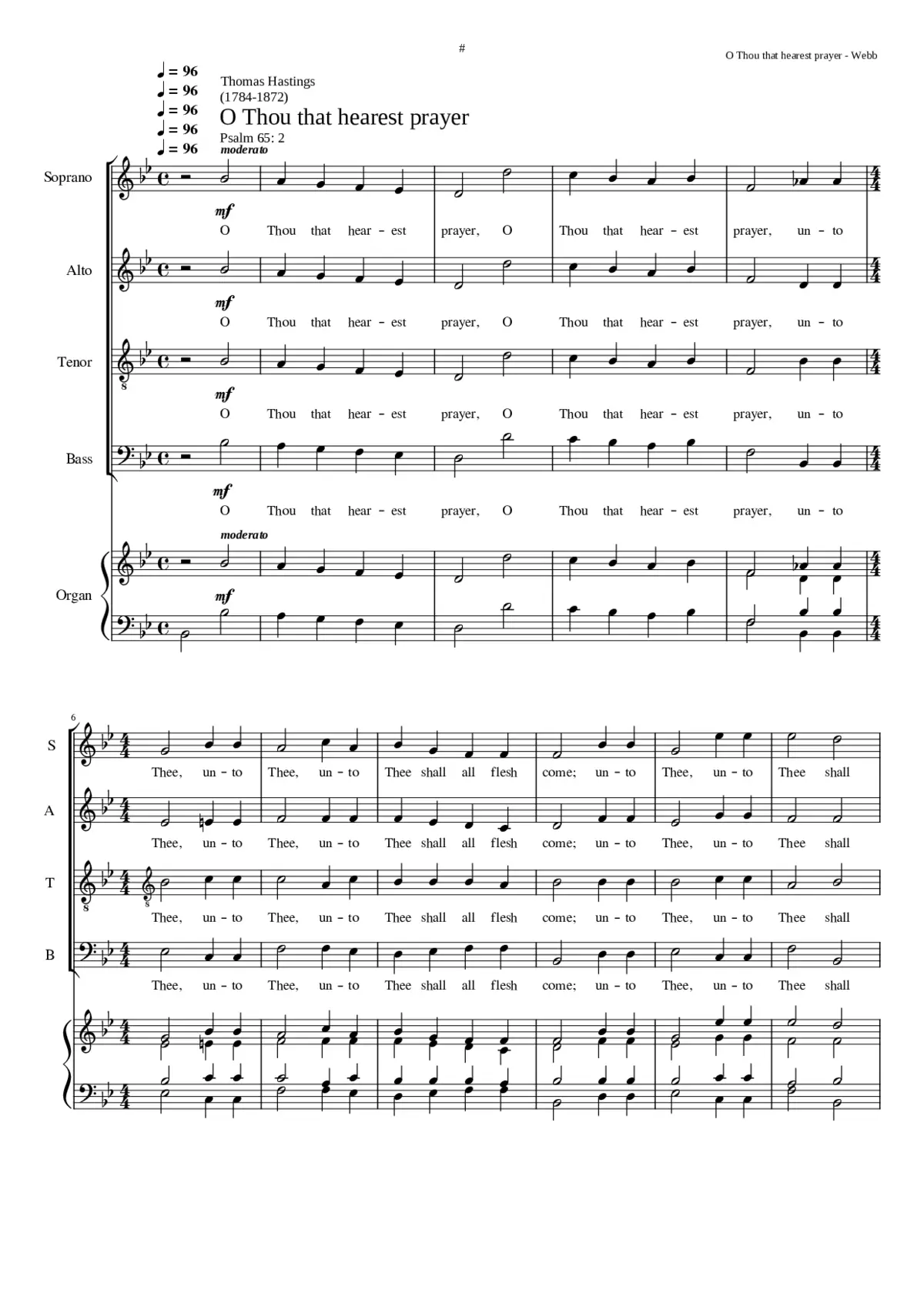 O Thou that hearest prayer - Page 1