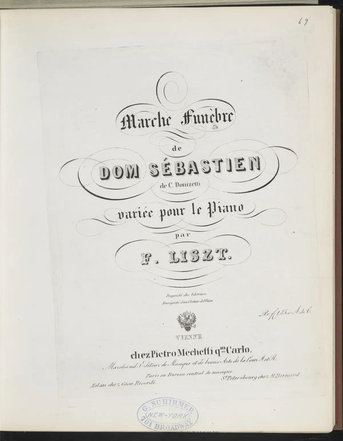 Marche funèbre de Dom Sébastien de Donizetti - Page 1