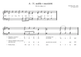 A - 31. neděle v mezidobí