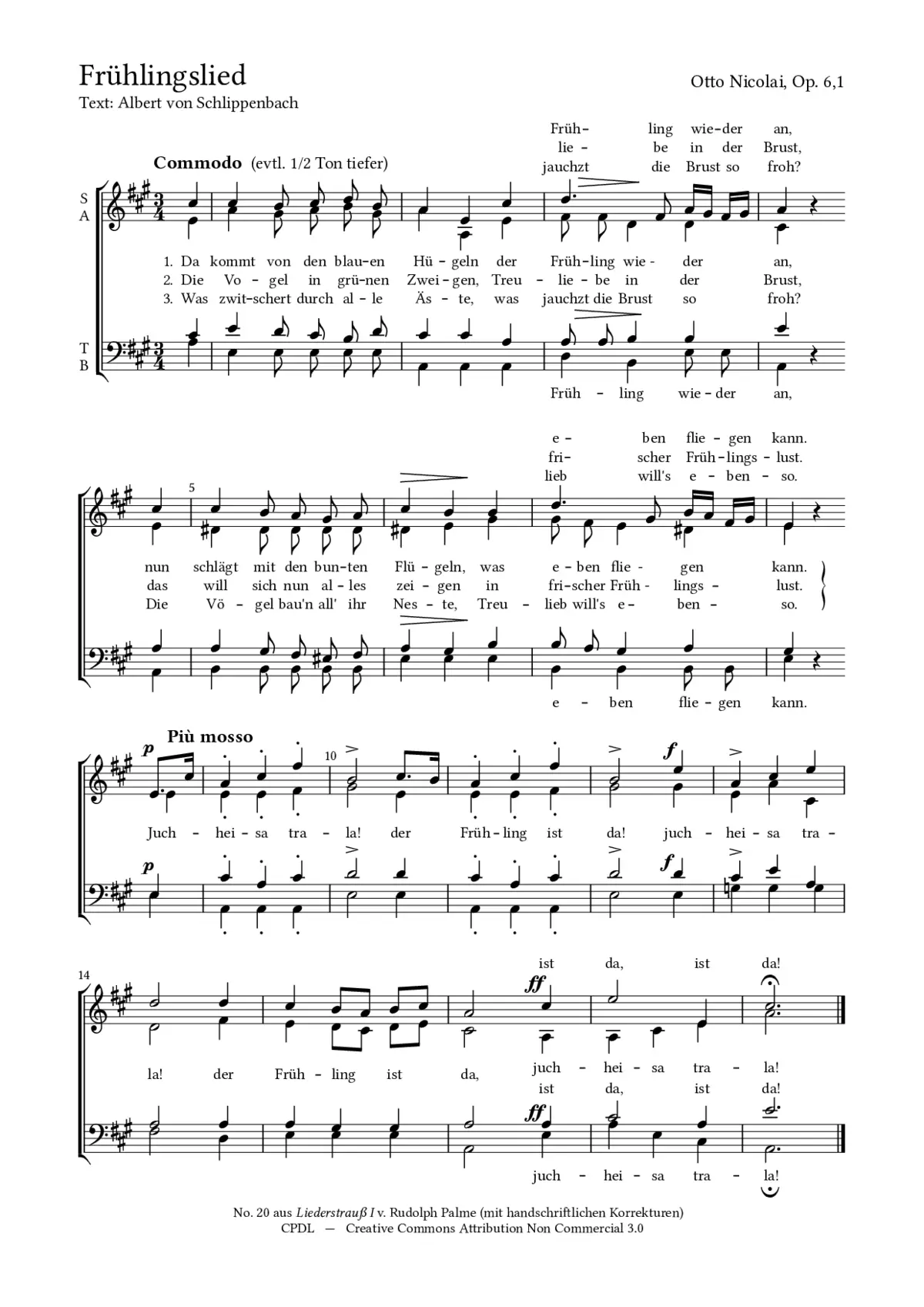 Frühlingslied - Page 1