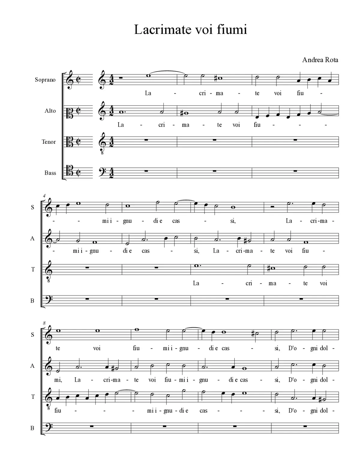 Lacrimate voi fiumi - Page 1