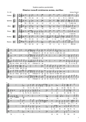 Domine, exaudi orationem meam, auribus