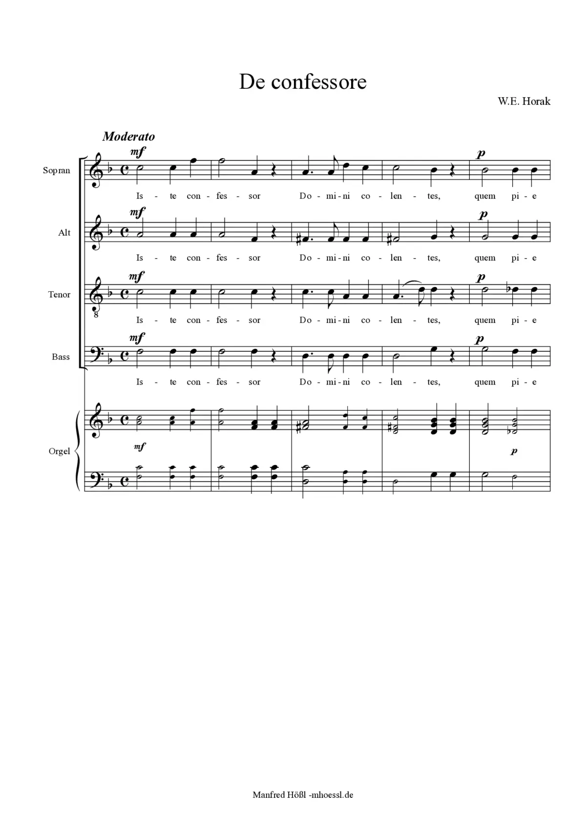 Iste confessor - Page 1