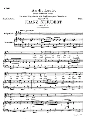 An die Laute, D.905