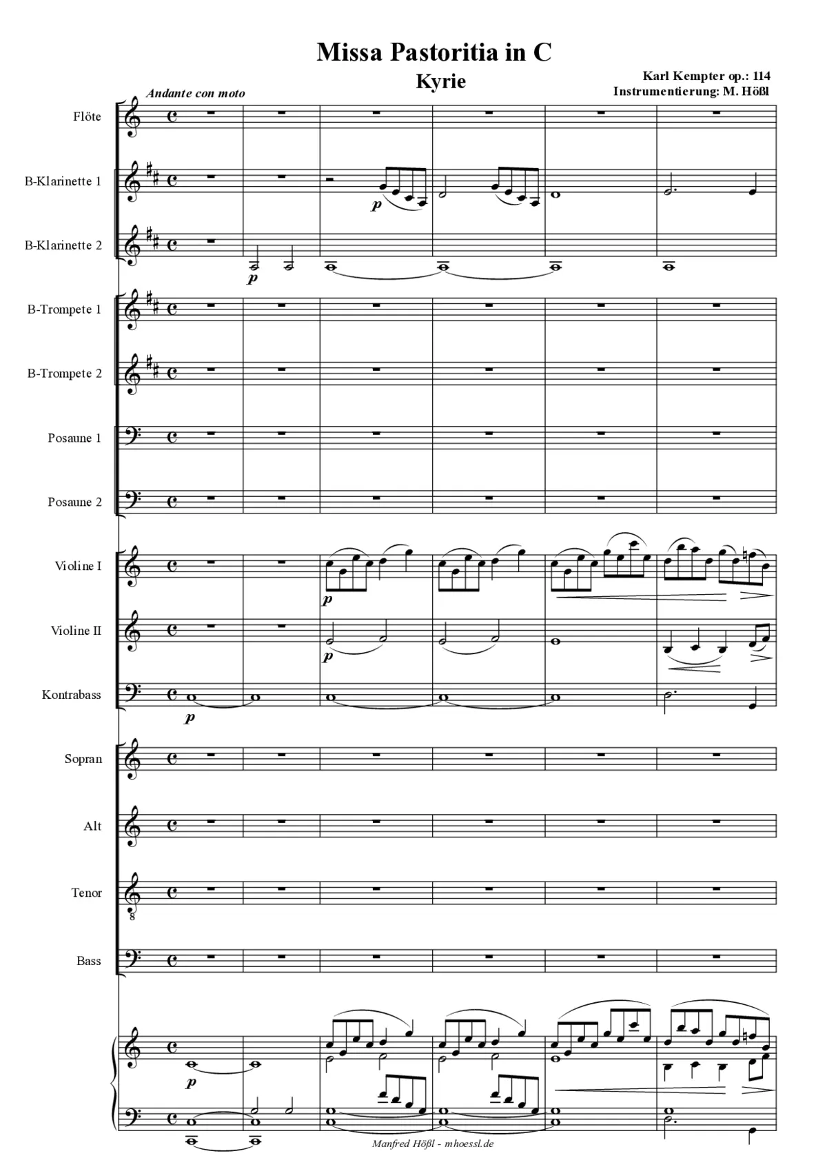 Missa Pastoritia in C - Page 1