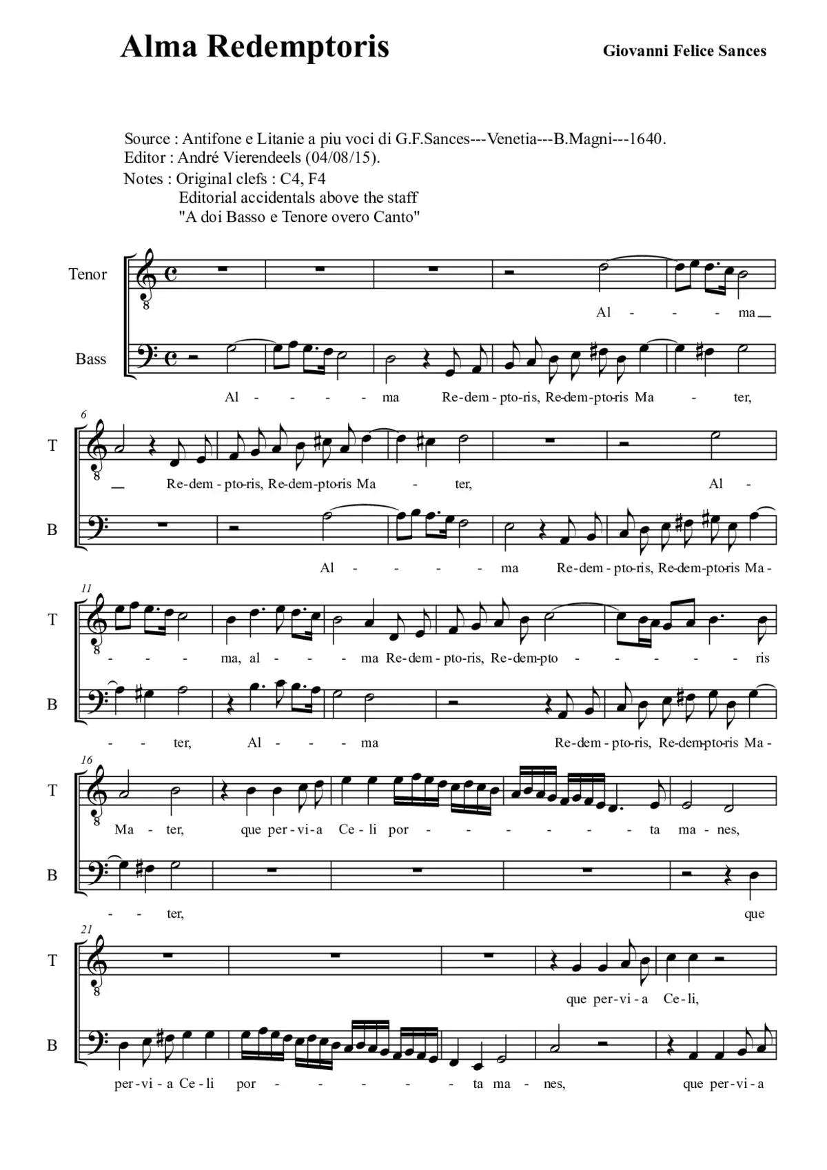 Alma Redemptoris mater - Page 1